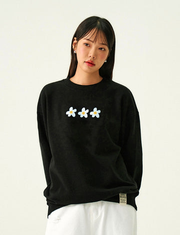 3 Painting Flower Smile Sweatshirt